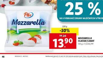 Lidl Mozzarella nabídka