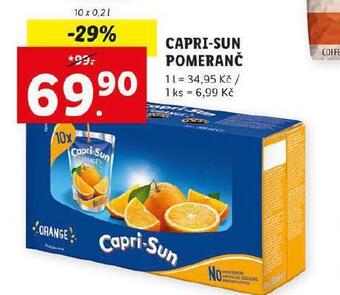 Lidl Capri sun pomeranč nabídka