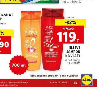 Lidl Loreal elseve šampon nabídka
