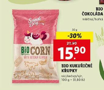 Lidl Bio kukuřičné křupky nabídka