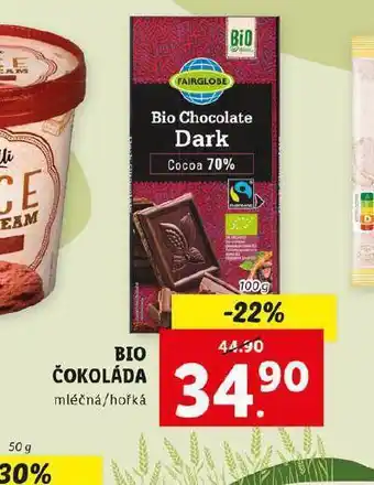 Lidl Bio čokoláda nabídka