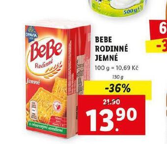 Lidl Bebe rodinné jemné nabídka