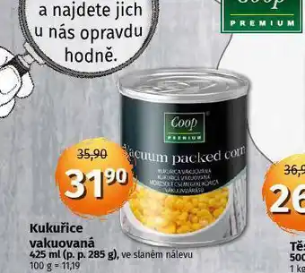 Coop Kukuřice vakuovaná nabídka