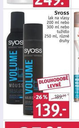 Rossmann Syoss lak, tužidlo nabídka