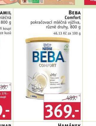 Rossmann Beba comfort pokračovací kojenecká výživa nabídka
