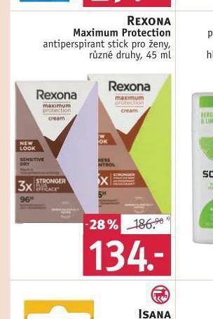 Rossmann Rexona antiperspirant nabídka