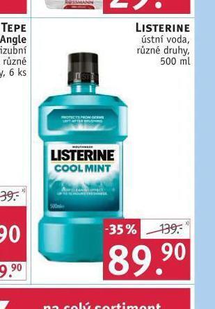 Rossmann Listerine ústní voda nabídka