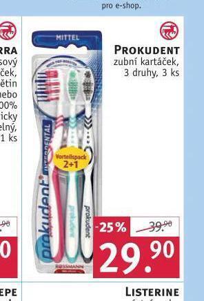Rossmann Prokudent zubní kartáček nabídka