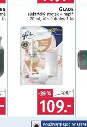 Glade elektrický strojek + náplň