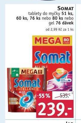 Rossmann Somat tablety do myčky nabídka