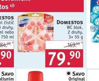 Rossmann Domestos wc blok nabídka