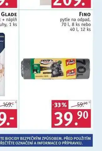 Rossmann Fino pyle na odpadky nabídka