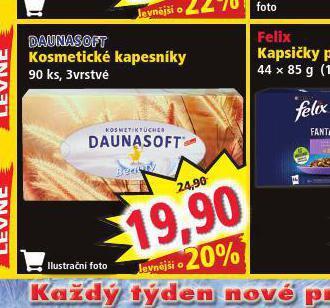 Norma Daunasoft kosmetické kapesníky nabídka