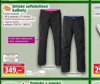 Norma Dětské softshellové kalhoty nabídka
