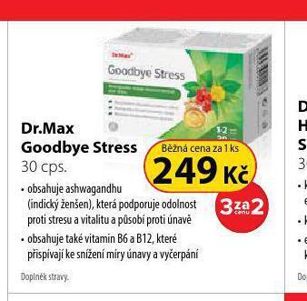 Dr. Max Dr, max goodbye stress nabídka