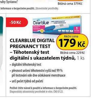 Dr. Max Clearblue digital pregnancy test nabídka
