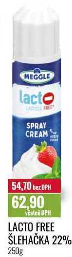 Lacto free šlehačka 22% 250g