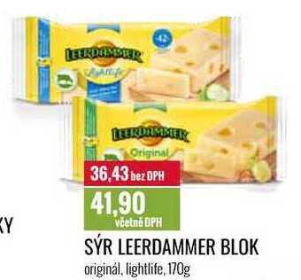 Ratio Sýr leerdammer blok 170 g nabídka