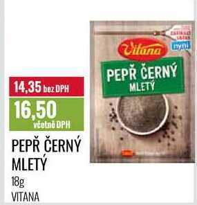 Ratio Pepř černý mletý, 18 g nabídka