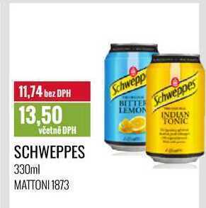 Ratio Schweppes, 330 ml nabídka