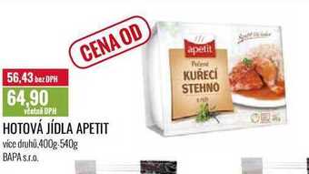 Ratio Hotová jídla apetit, 400 g-540 g nabídka