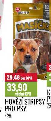 Ratio Hovězí stripsy pro psy, 75g nabídka