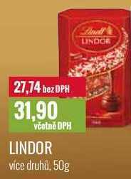 Ratio Lindor, 50 g nabídka