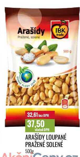 Ratio Arašídy loupané pražené solené 500g nabídka