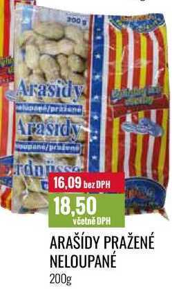 Ratio Arašídy pražené neloupané 200g nabídka