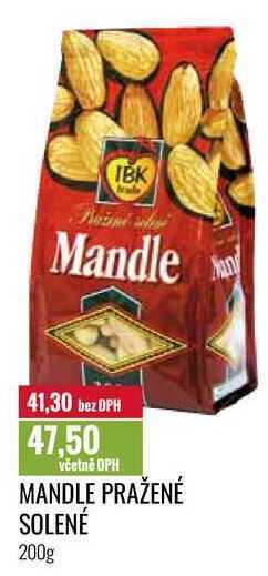 Ratio Mandle pražené solené 200g nabídka