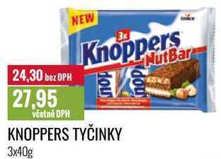 Ratio Knoppers tyčinky 3x40g nabídka
