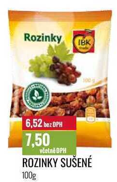 Ratio Rozinky sušené 100g nabídka
