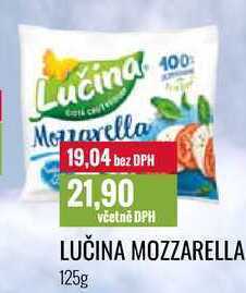Ratio Lučina mozzarella 125g nabídka