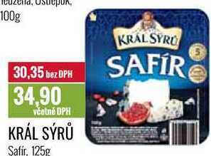 Ratio Král sýrů safír, 125g nabídka