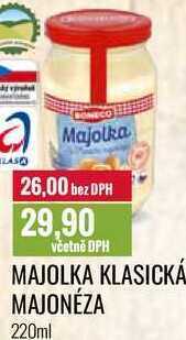 Ratio Majolka klasická majonéza 220ml nabídka
