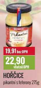 Ratio Hořčice pikantní s feferony 275g nabídka