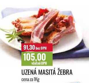 Ratio Uzená masitá žebra cena za 1kg nabídka