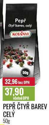 Ratio Pepř čtyř barev celý 50g nabídka