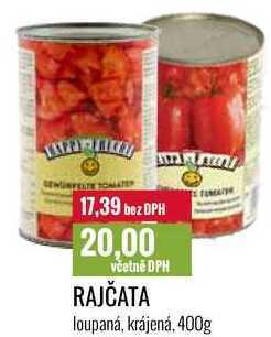 Ratio Rajčata loupaná, krájená, 400g nabídka