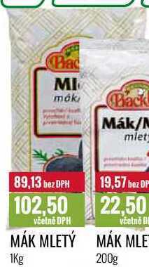 Ratio Mák mletý 1kg nabídka