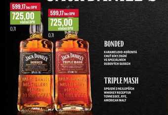 Ratio Jack daniel's bonded, triple mash 0,7 l nabídka