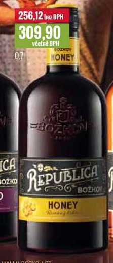 Ratio Božkov republica honey 0,7 l nabídka