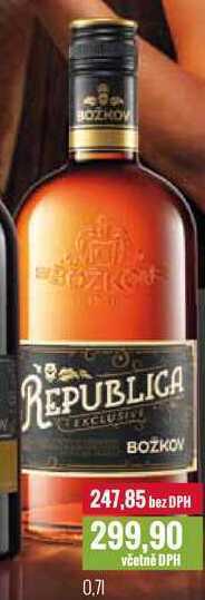 Ratio Božkov republica exclusive 0,7 l nabídka