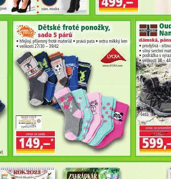 Norma Dětské froté ponožky nabídka