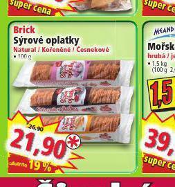 Norma Brick sýrové oplatky nabídka