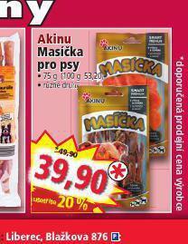 Norma Akinu masíčka pro psy nabídka