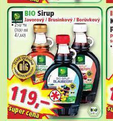 Norma Bio sirup nabídka