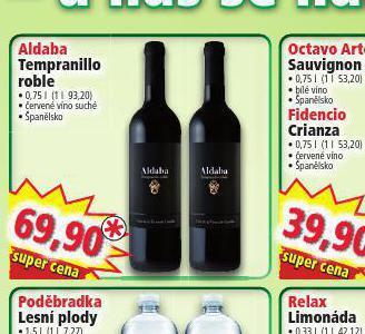 Norma Aldaba tempranillo roble nabídka