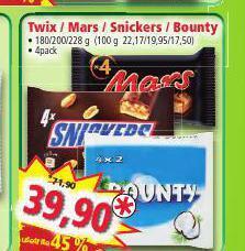 Norma Twix, snickers, mars, bounty nabídka