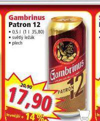 Norma Pivo gambrinus patron 12 nabídka